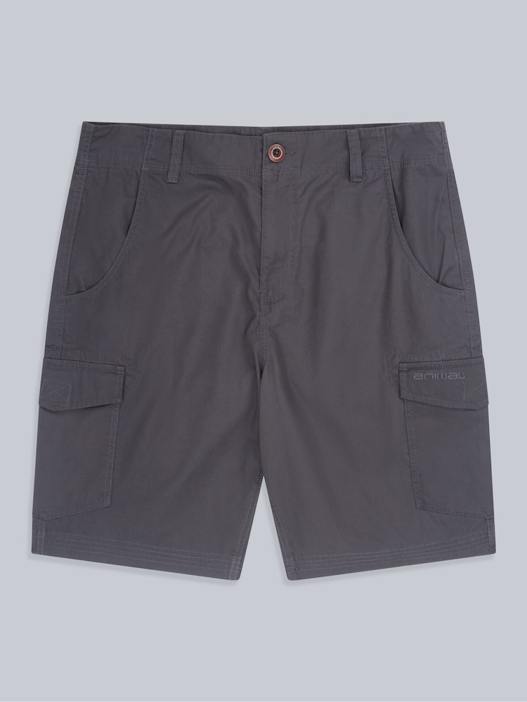 Animal Grey Mens 100% Cotton Atlantis Cargo Shorts - Image 5 of 9