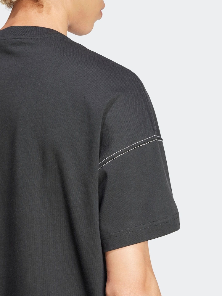 adidas Black SZN 100% Cotton Graphic T-Shirt - Image 6 of 7