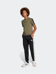 Preto - Calças de corrida de lã adidas 3 Stripe - Imagem 1 de 6