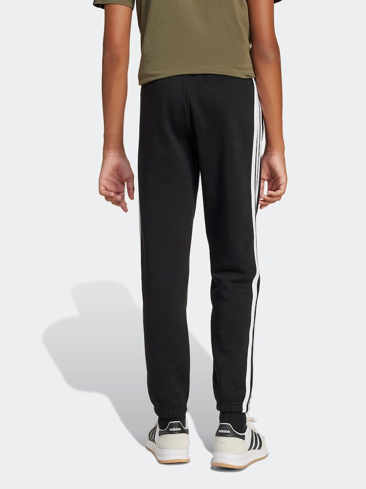 Preto - Calças de corrida de lã adidas 3 Stripe - Imagem 2 de 6