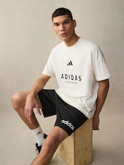 adidas White SZN 100% Cotton Graphic T-Shirt - Image 1 of 11