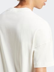 adidas White SZN 100% Cotton Graphic T-Shirt - Image 9 of 11