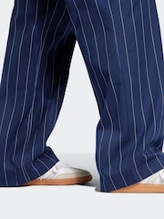 adidas originals Blue Pinstripe Wide Trousers - Image 4 of 6