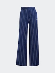 adidas originals Blue Pinstripe Wide Trousers - Image 6 of 6