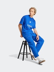adidas Blue SZN 100% Cotton Graphic T-Shirt - Image 3 of 7