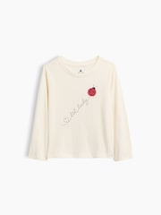Gap Cream Ladybird Graphic Long Sleeve T-Shirt (6mths-5yrs) - Image 1 of 2