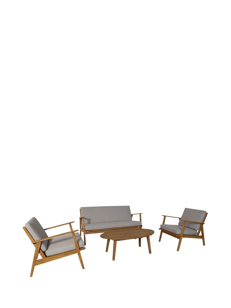 Barker and Stonehouse Grey Pasco Garden Lounge Set - Image 2 of 6