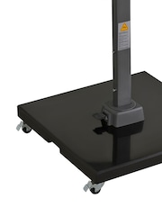 Barker and Stonehouse Grey Lux Garden LED Parasol and Base with Wheels - Image 5 of 7