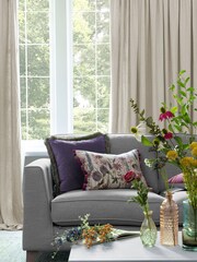 Voyage Maison Cashew Hawley Plain Pencil Pleat Curtains - Image 2 of 2