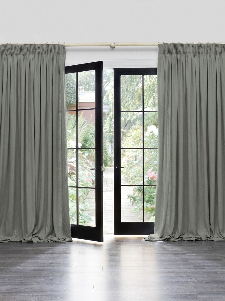 Voyage Maison Flint Hawley Plain Pencil Pleat Curtains - Image 1 of 2 Voyage Maison Flint Hawley Plain Pencil Pleat Curtains - Image 1 of 2