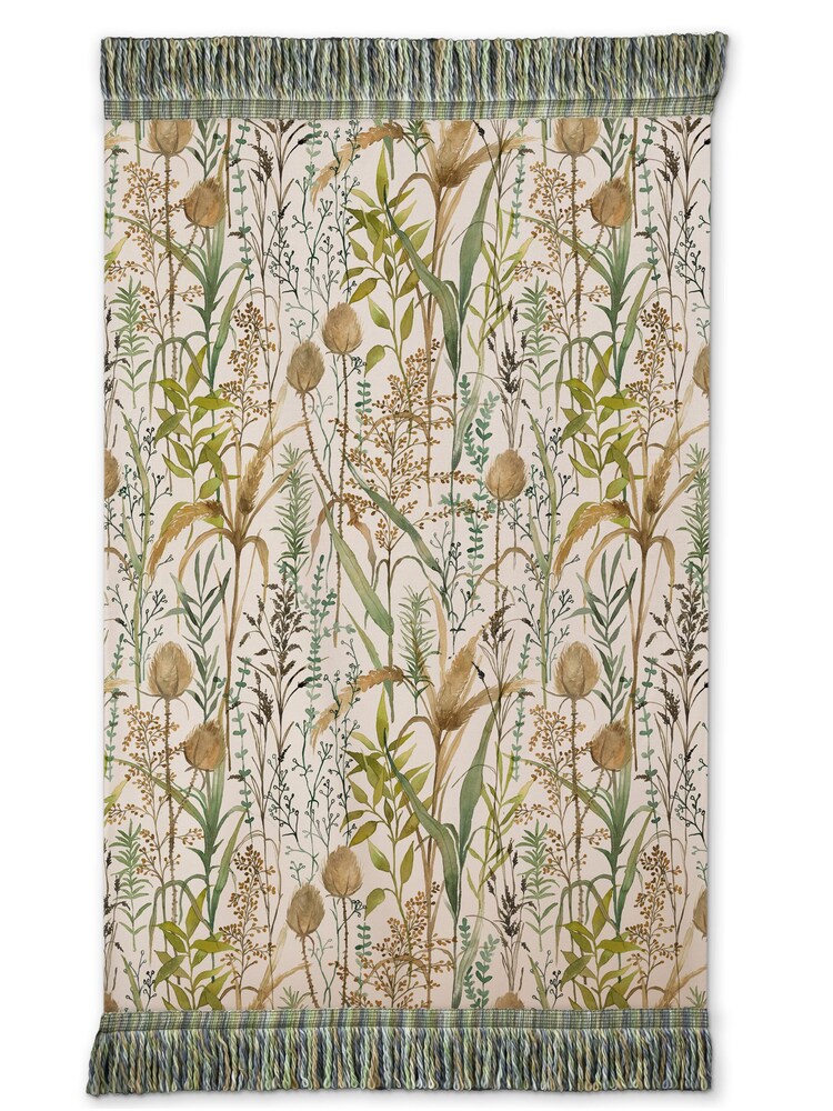 Voyage Maison Linen Lydiard Floral Fringed Throw - Image 3 of 3