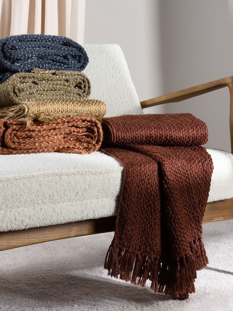 HÖEM Willow Morni Woven Fringed Throw - Image 4 of 4