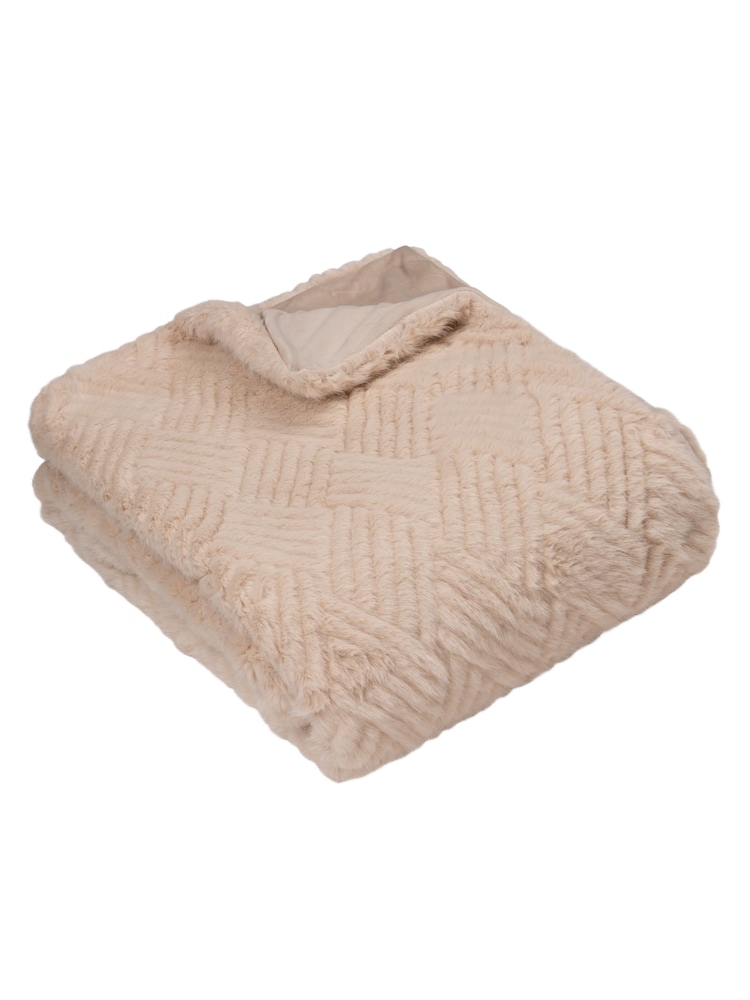 Paoletti Brulee Sonnet Cut Faux Fur Throw - Image 1 of 3