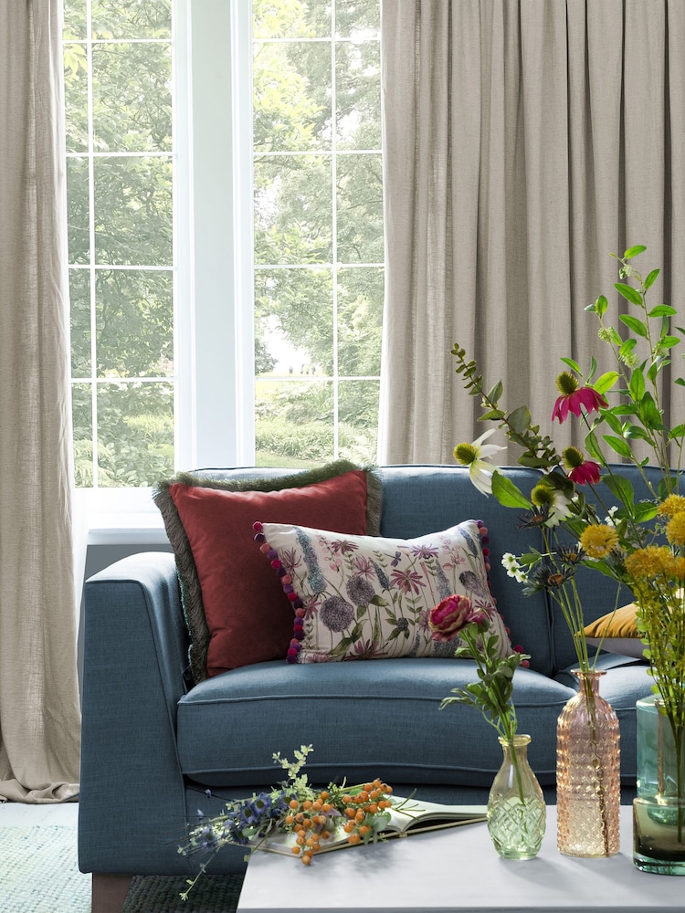 Voyage Maison Clay Hawley Plain Pencil Pleat Curtains - Image 2 of 2