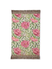 Voyage Maison Sage Valeria Floral Fringed Cotton/Linen Mix Throw - Image 6 of 6