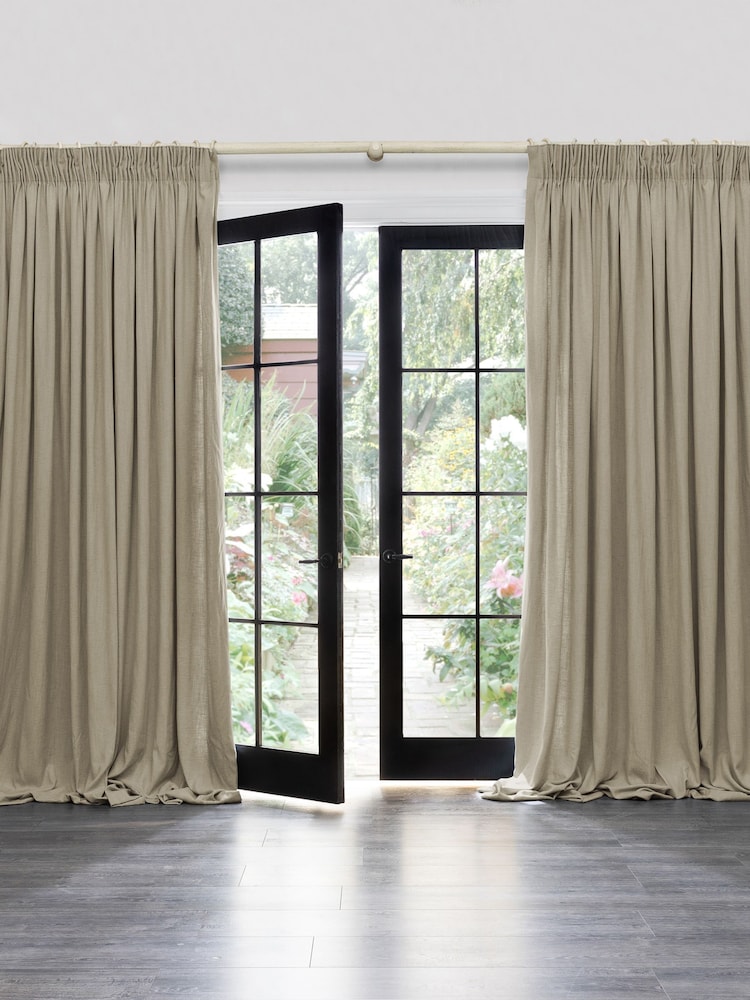 Voyage Maison Birch Hawley Plain Pencil Pleat Curtains - Image 1 of 2