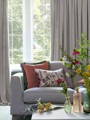 Voyage Maison Bamboo Hawley Plain Pencil Pleat Curtains - Image 2 of 3