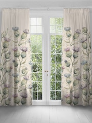 Voyage Maison Multicolour Thistle Floral Pencil Pleat Curtains - Image 1 of 1