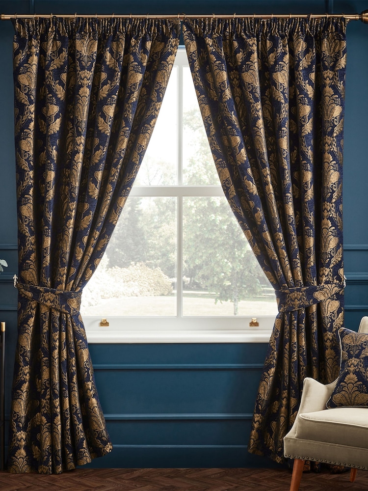 Paoletti Shiraz Danmask Jacquard Pencil Pleat Pencil Pleat Curtains - Bild 1 von 1