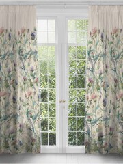 Voyage Maison Damson Cirsium Floral Pencil Pleat Curtains - Image 1 of 1