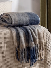 Yard Raystone Check Fringed Throw - Imagem 1 de 5