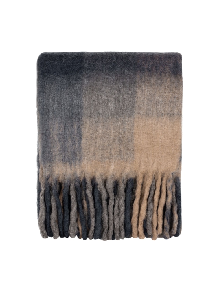 Yard Raystone Check Fringed Throw - Imagem 5 de 5