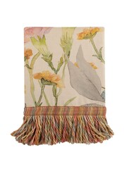 Voyage Maison Linen Delamere Floral Fringed Throw - Image 6 of 7