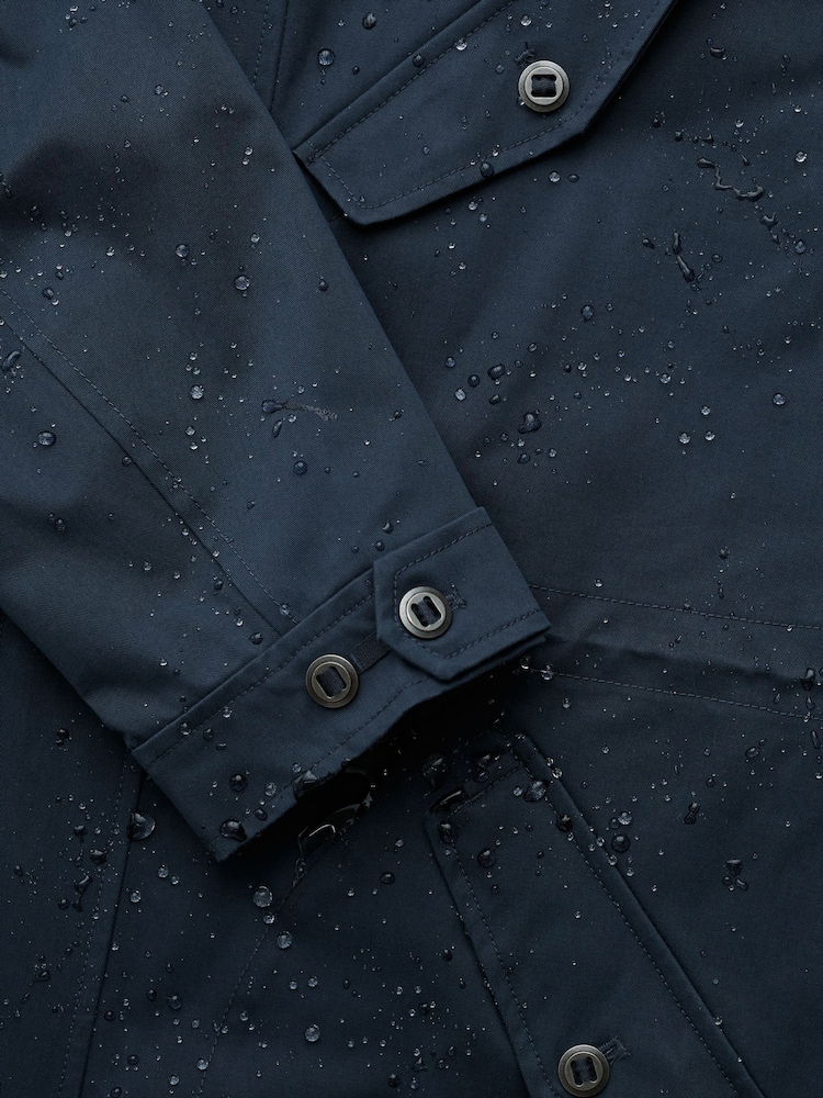 Seasalt Cornwall Blue Atlantek Waterproof Parka Coat - Image 5 of 5