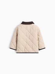 Gap Beige/Brown Quilted Barn Jacket (3-24mths) - Image 2 of 2