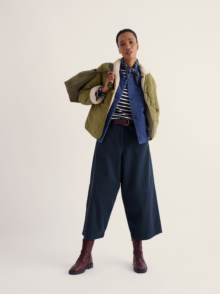 Seasalt Cornwall Green Scots Pine Reversible Jacket - Image 1 of 5 Seasalt Cornwall Green Scots Pine Reversible Jacket - Image 1 of 5