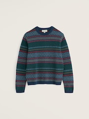 Seasalt Cornwall Blue Polventon Fairisle Jumper - Image 2 of 3