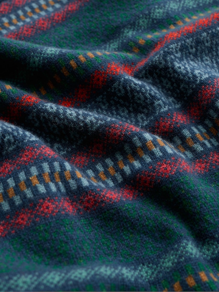 Seasalt Cornwall Blue Polventon Fairisle Jumper - Image 3 of 3