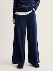 Seasalt Cornwall Blue Godrevy Wide Leg Cord Trousers - Image 2 of 5