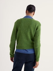 Seasalt Cornwall Green Dawson Pick Cardigan Made With Merino - Image 3 of 5