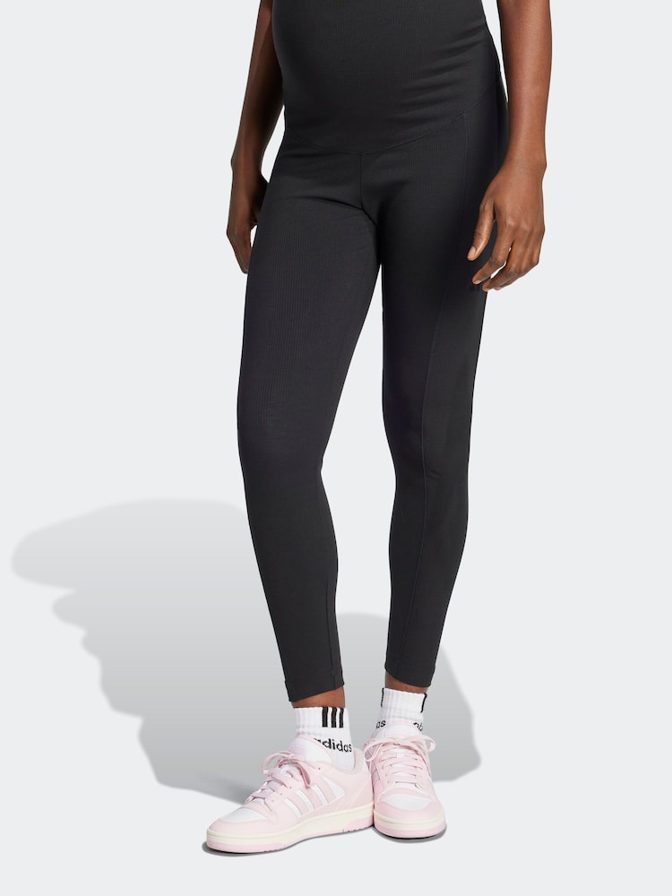adidas Black Maternity Leggings - Image 1 of 6