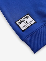 Cobalt Blue Subscribe Back Print Crew Neck Sweatshirt (3-16yrs) - Image 7 of 9