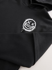 Black Drippy Smile Graphic Hoodie (3-16yrs) - Image 4 of 4