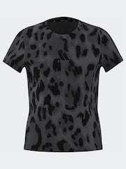 adidas Grey Future Icons Allover Print T-Shirt - Image 1 of 3