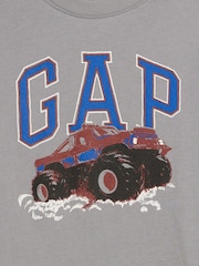 Gap Grey Monster Truck Graphic Long Sleeve T-Shirt (6mths-5yrs) - Image 3 of 3