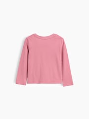 Gap Pink Brannan Bear Graphic Long Sleeve T-Shirt (6mths-5yrs) - Image 2 of 2
