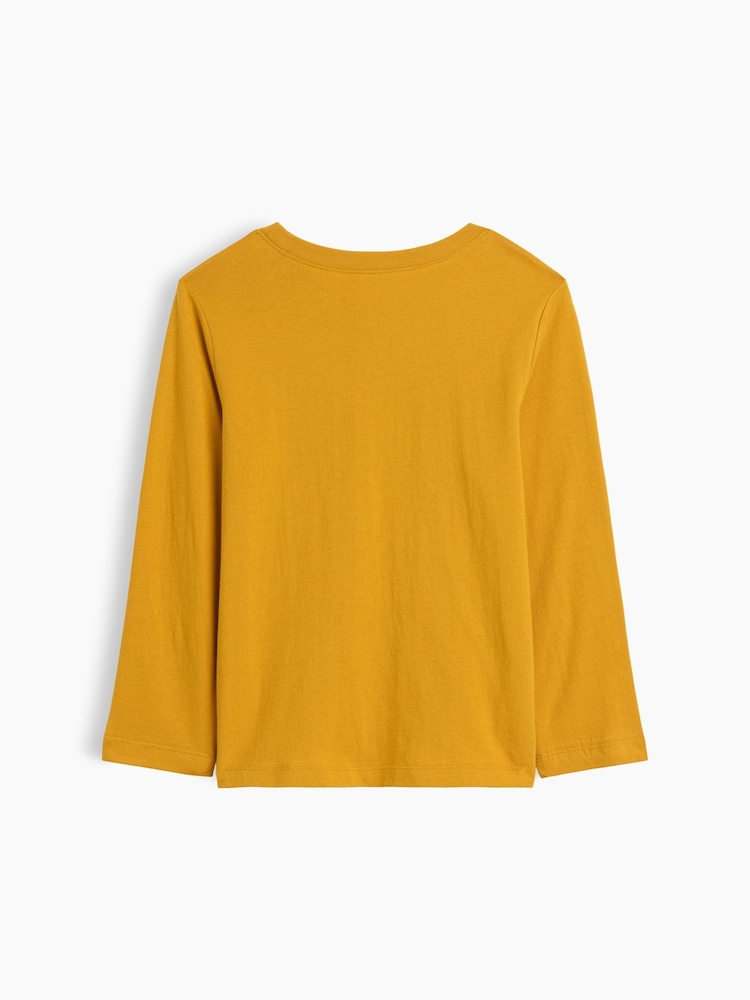 Gap Yellow Diggers Graphic Long Sleeve T-Shirt (6mths-5yrs) - Image 2 of 3