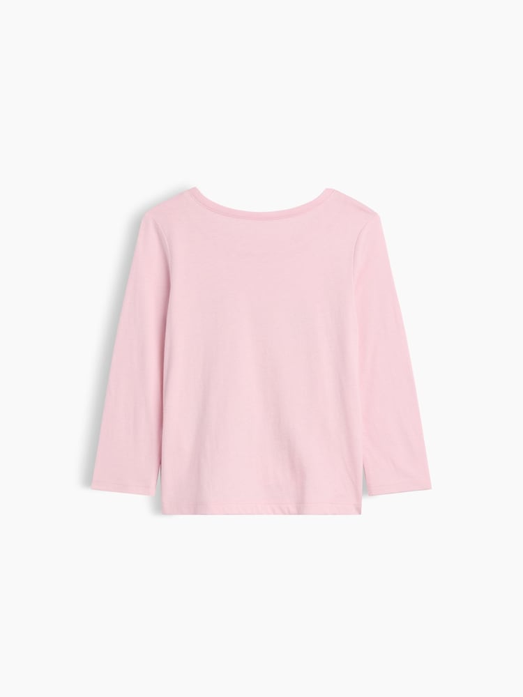 Gap Pink Mickey and Minnie Mouse Disney Graphic Long Sleeve T-Shirt (6mths-5yrs) - Image 2 of 3 Gap Pink Mickey and Minnie Mouse Disney Graphic Long Sleeve T-Shirt (6mths-5yrs) - Image 2 of 3
