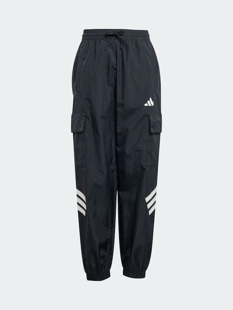 adidas Black Future Icons Woven Cargo Joggers - Image 6 of 6