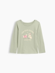Gap Green Dogs Graphic Long Sleeve T-Shirt (6mths-5yrs) - Image 1 of 3