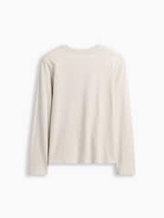 Gap Cream American Football Graphic Long Sleeve T-Shirt (4-13yrs) - Image 2 of 3