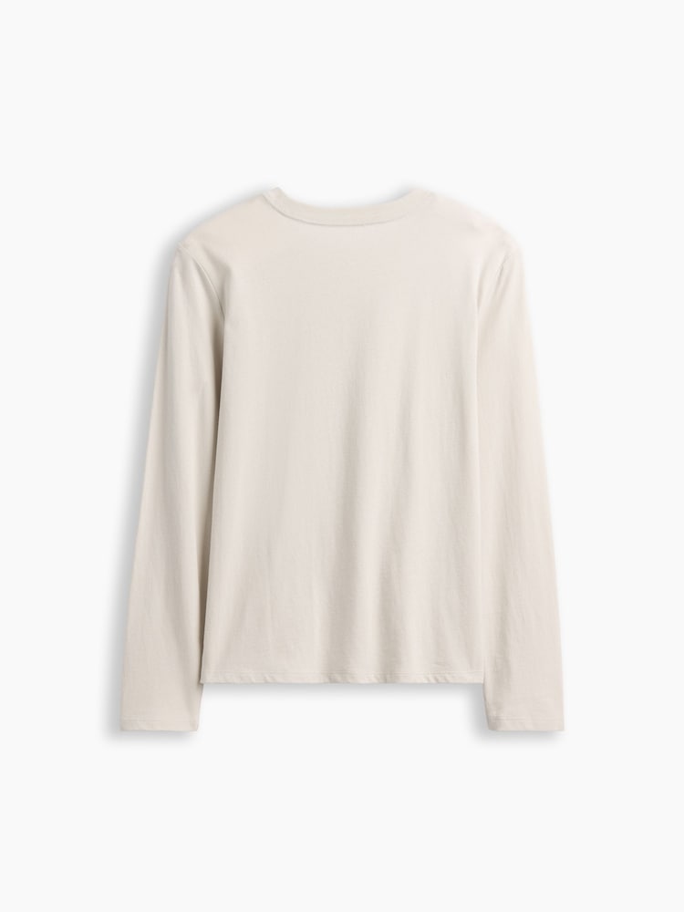 Gap Cream American Football Graphic Long Sleeve T-Shirt (4-13yrs) - Image 2 of 3