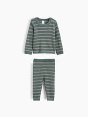 Gap Green Stripe Jumper Set (0-24mths) - Image 1 of 3