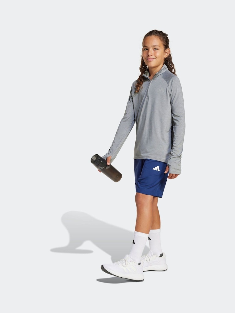 adidas Grey Favourites Quarter Zip Training Top - Image 1 of 6