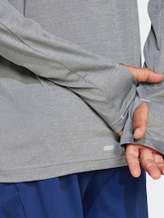 adidas Grey Favourites Quarter Zip Training Top - Image 5 of 6