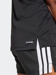 adidas Black Train Essentials 3 Stripe T-Shirt - Image 5 of 6
